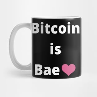 Bitcoin is Bae heart emoji Mug